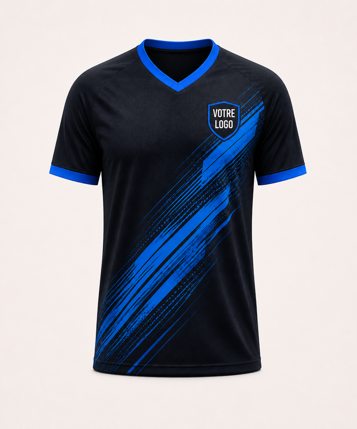 Maillot personnalisable ORYVAN vu de face avec emplacement Votre Logo